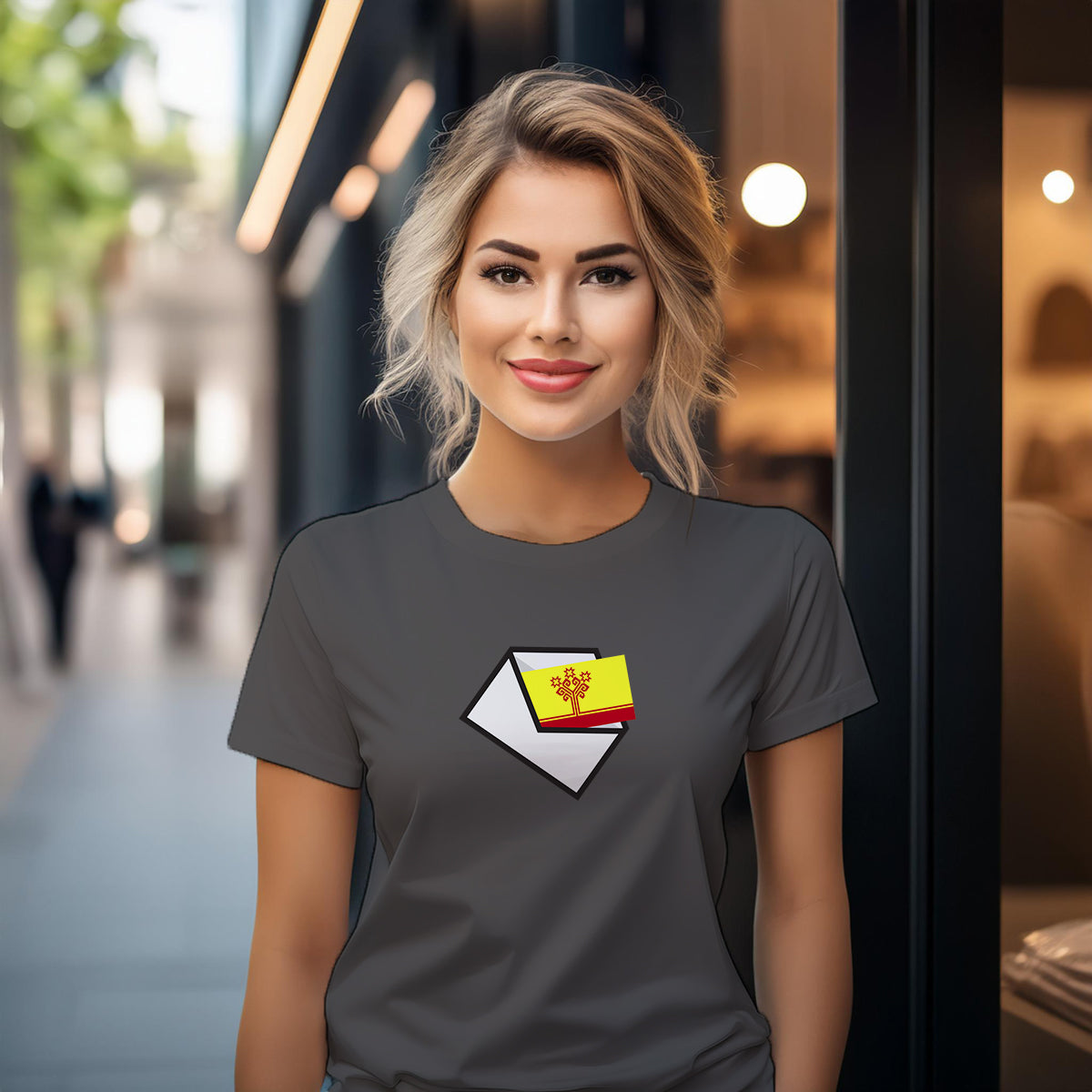 Chuvashia Mail Women T-Shirt | Postal Graphic Women's Tee