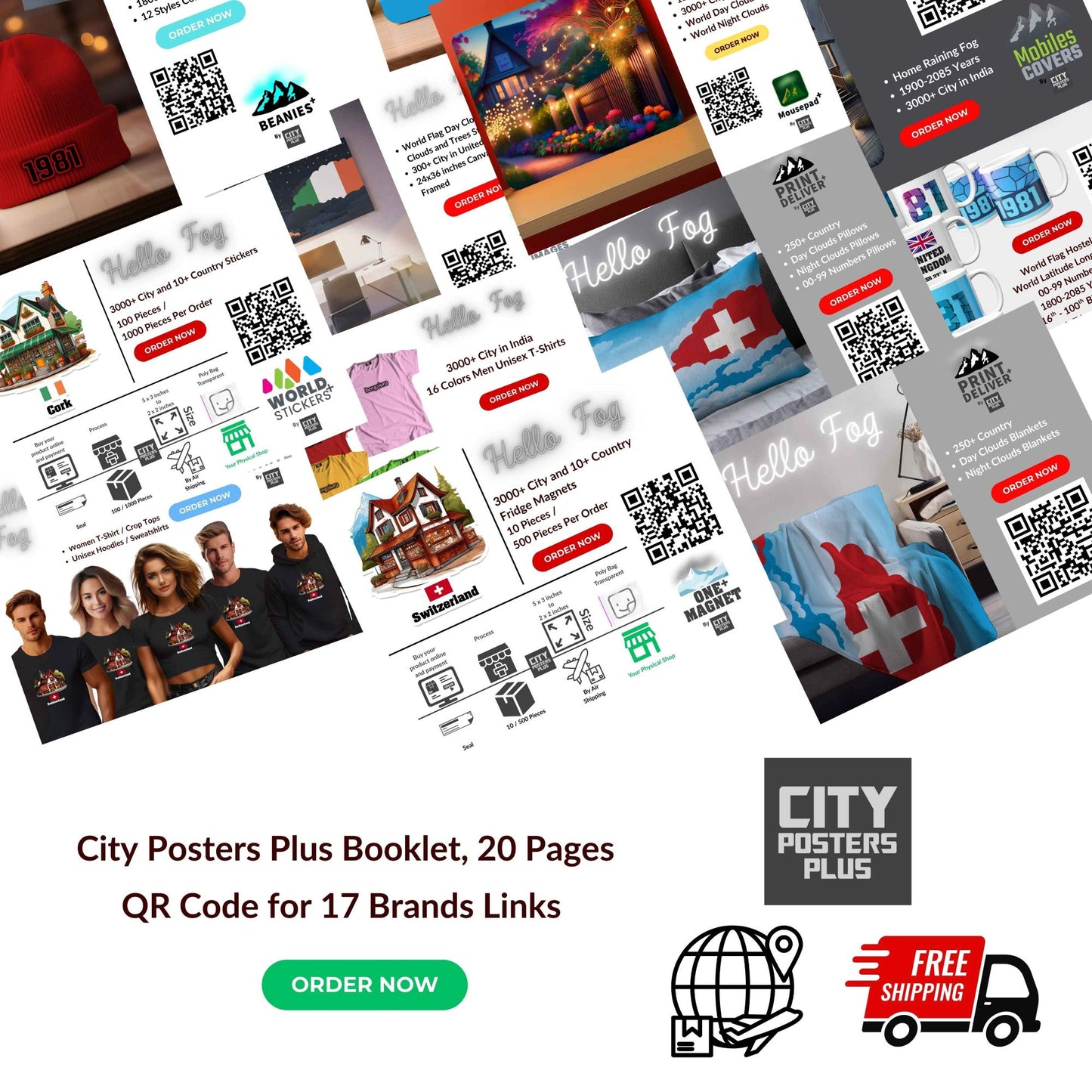 City Posters Plus 20 Pages Book