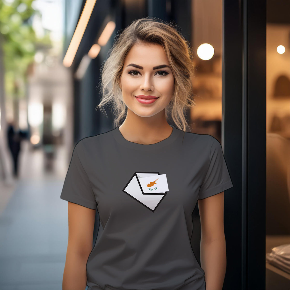 Cyprus Mail Women T-Shirt | Postal Graphic Women's Tee
