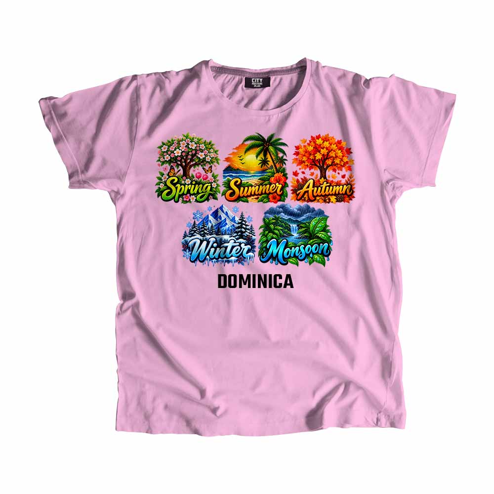 DOMINICA Seasons Seasons Unisex T-Shirt | City Posters Plus