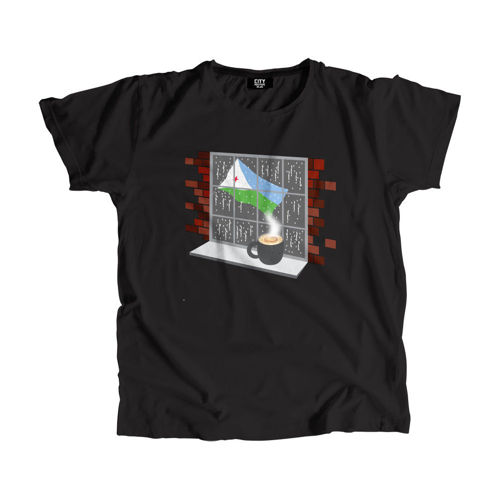 Djibouti Coffee Rain Men Unisex T-Shirt | Coffee Lover Graphic Tee