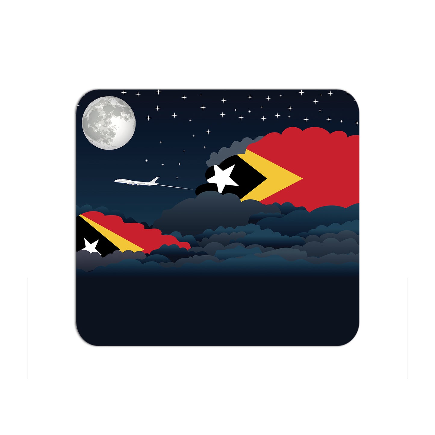 East Timor Airplane Airport Flight Night Clouds Mousepad