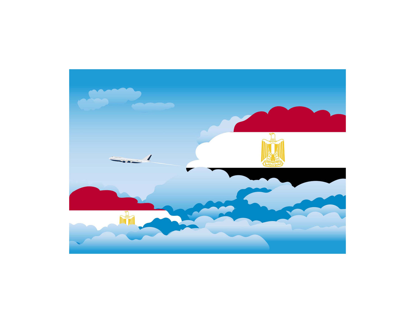 Egypt Day Clouds Blankets & Throws | Soft Premium Blankets | City Posters Plus
