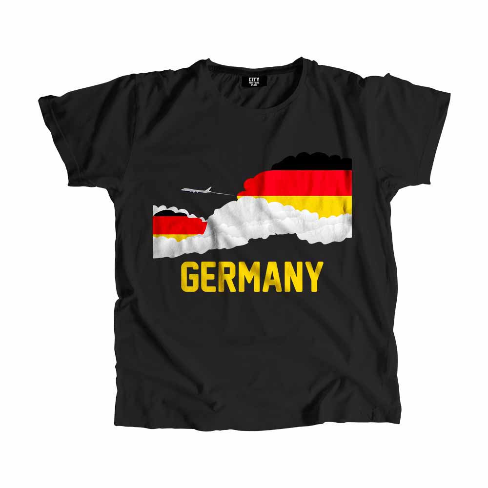 Germany Flags Clouds Men Unisex T-Shirt