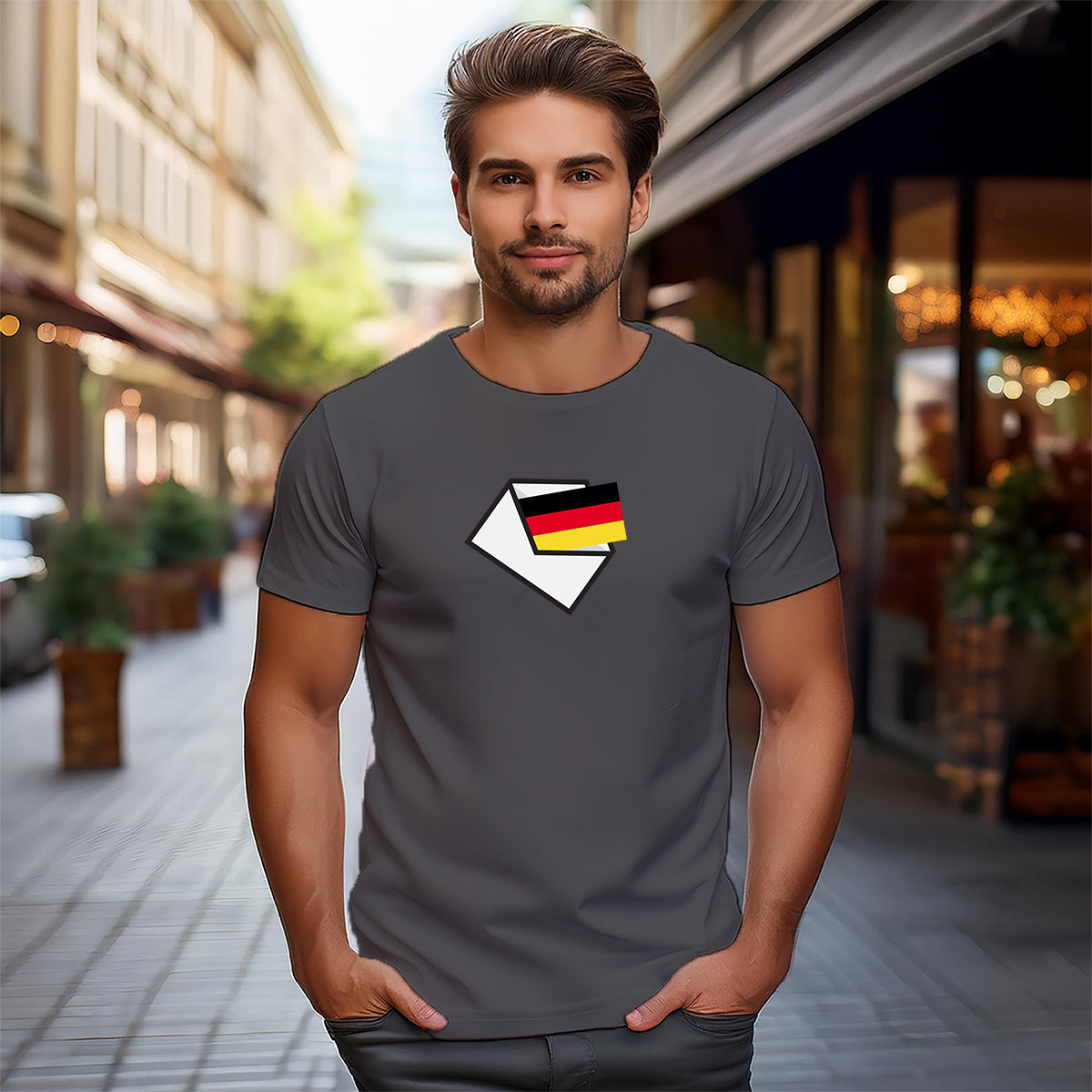 Germany Mail Men Unisex T-Shirt | Postal Graphic Shirt