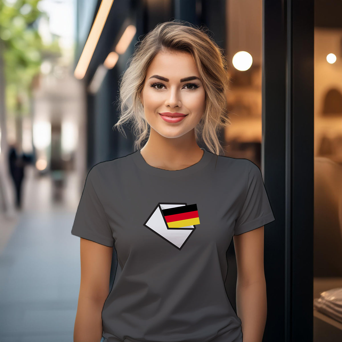 Germany Mail Women T-Shirt | Postal Graphic Women's Tee