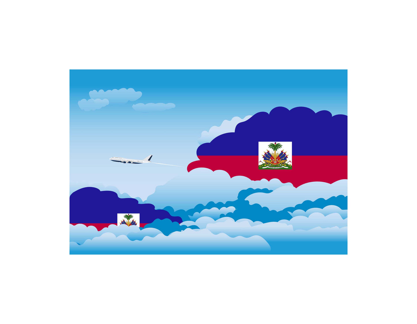 Haiti Day Clouds Blankets & Throws | Soft Premium Blankets | City Posters Plus
