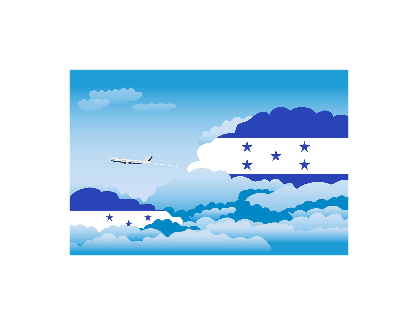 Honduras Day Clouds Blankets & Throws | Soft Premium Blankets | City Posters Plus