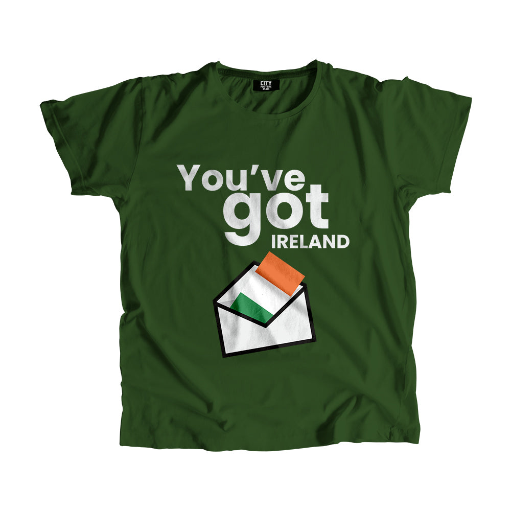 Ireland Flag Mail Men Unisex T-Shirt