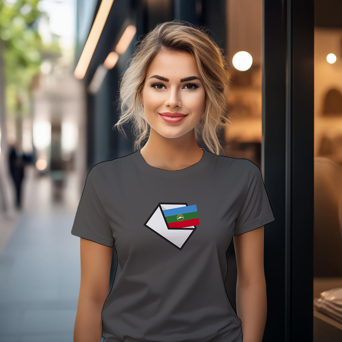 Karachay Cherkessia Mail Women T-Shirt | Postal Graphic Women's Tee
