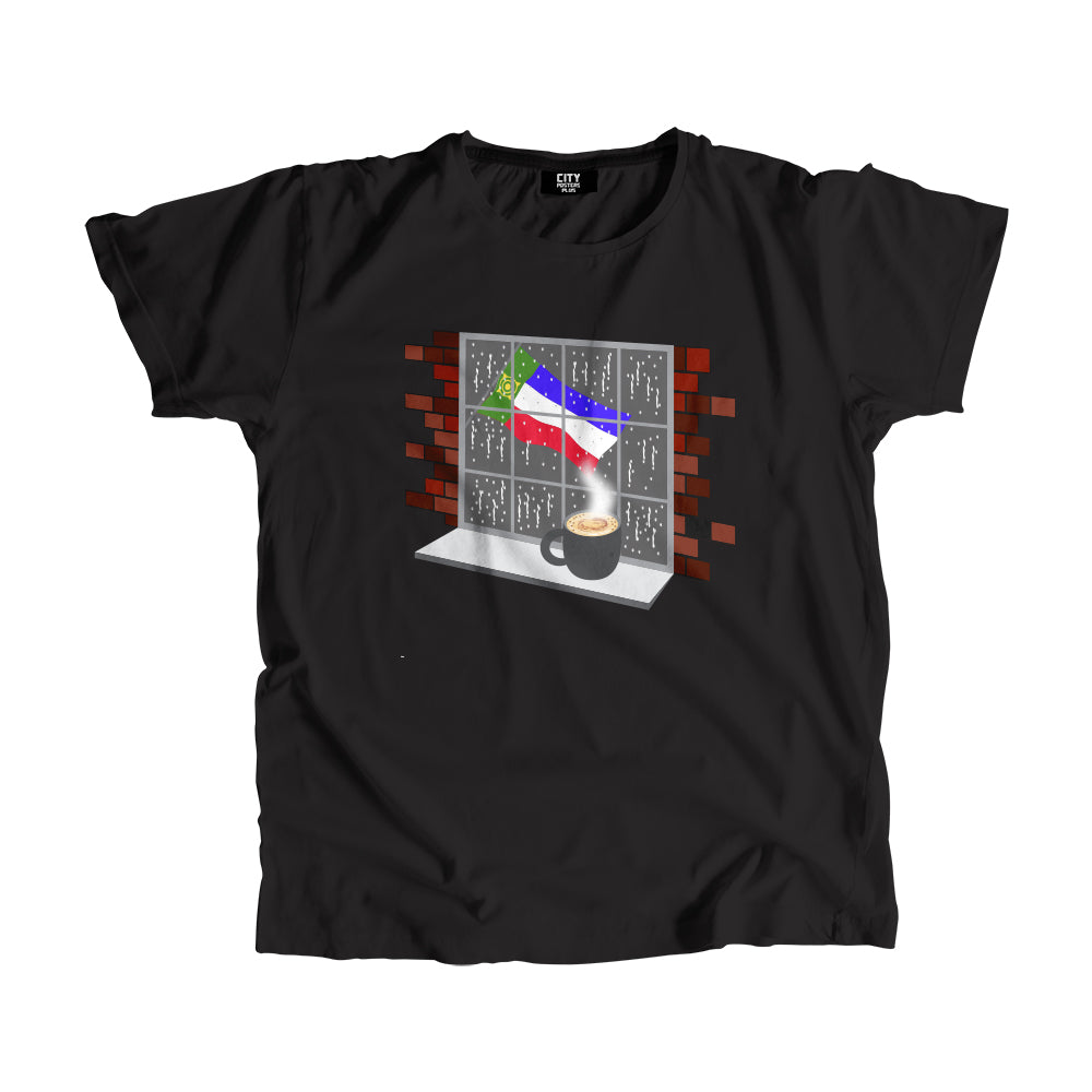 Khakassia Coffee Rain Men Unisex T-Shirt | Coffee Lover Graphic Tee