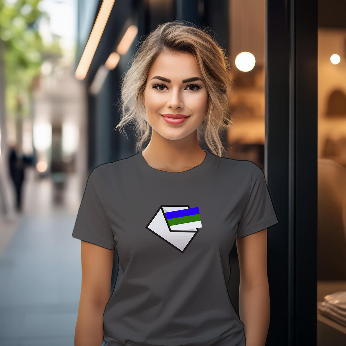 Komi Mail Women T-Shirt | Postal Graphic Women's Tee