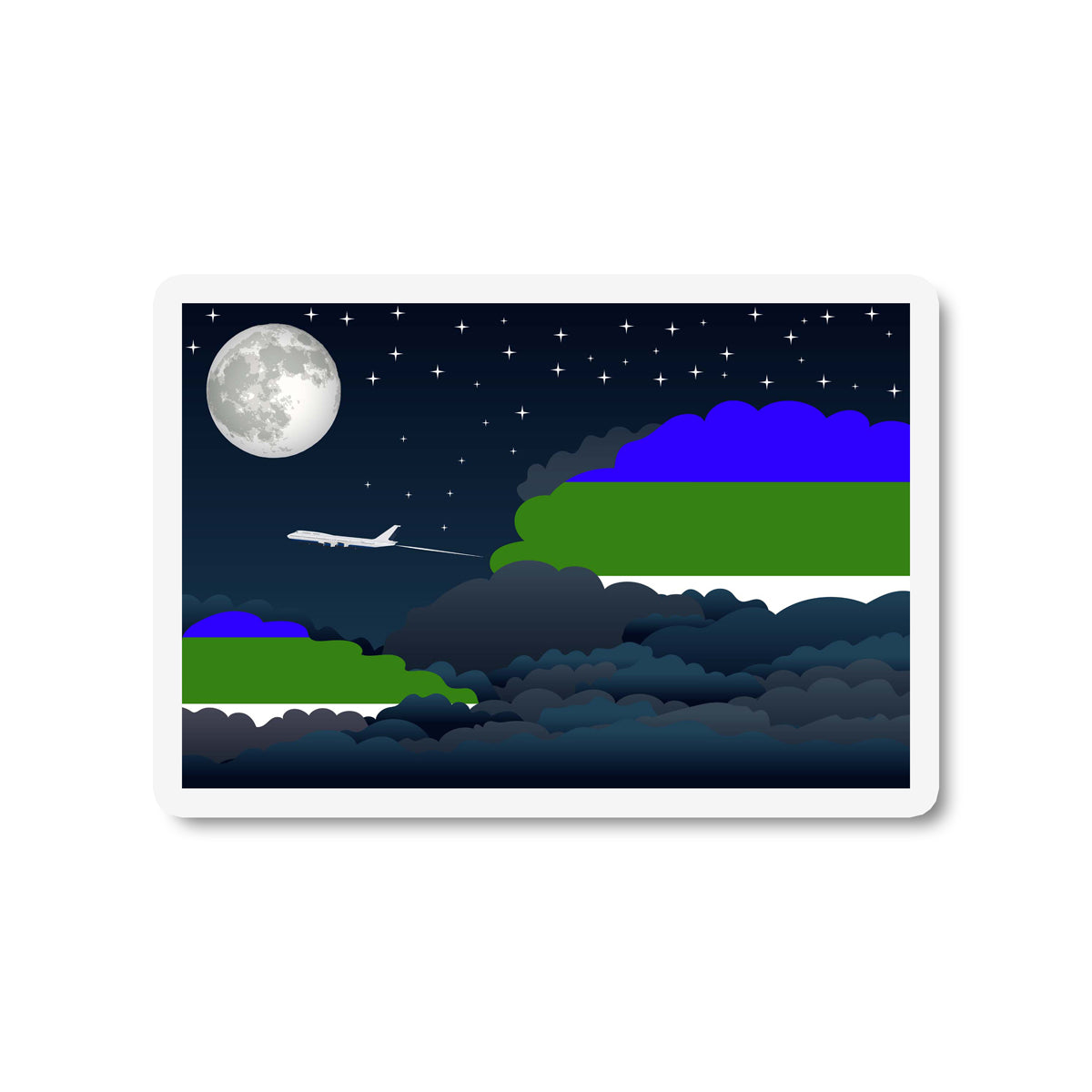 Komi Night Clouds Fridge Magnet