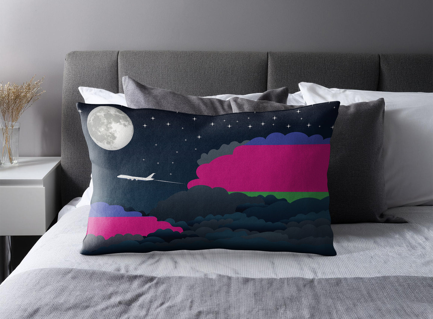 Kuban Peoples Republic Night Clouds Pillow Case and Pillow Throw