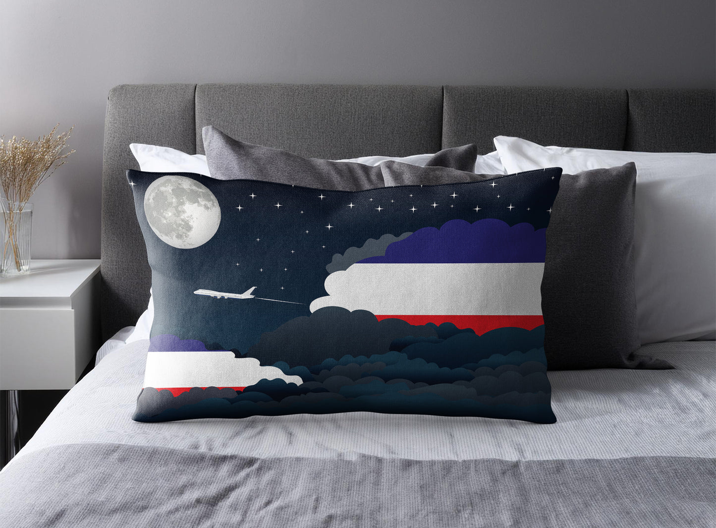 Los Altos Night Clouds Pillow Case and Pillow Throw