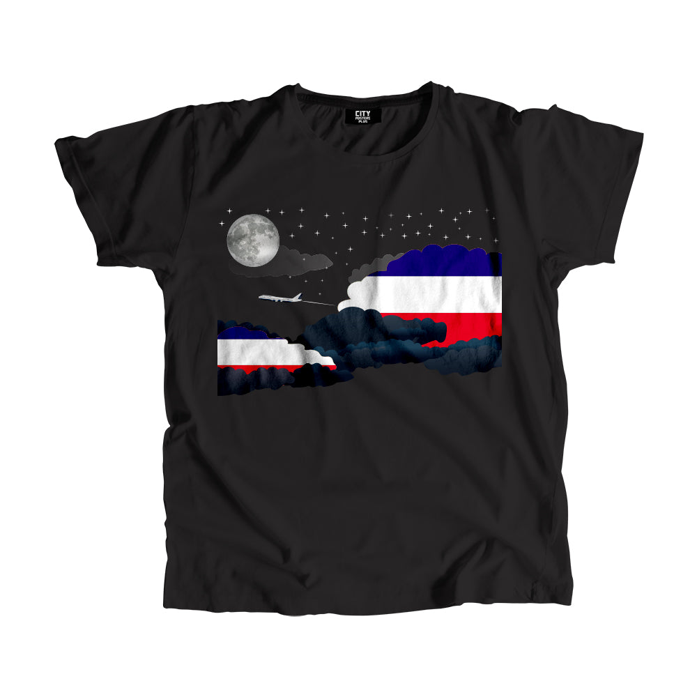 Los Altos Night Clouds Airplane Airport Flight Men Unisex T-Shirt Night Clouds Airplane Airport Flight T-Shirt
