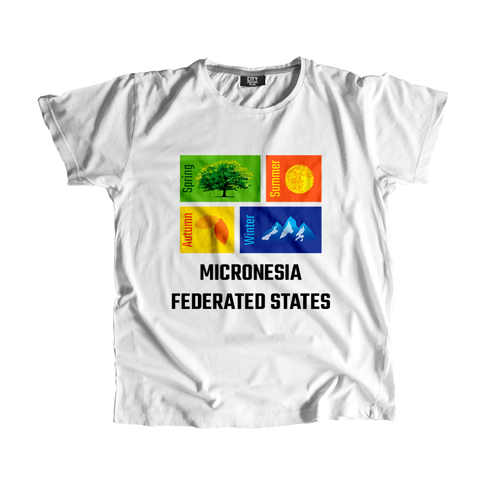 MICRONESIA FEDERATED STATES Seasons Seasons Unisex T-Shirt | City Posters Plus