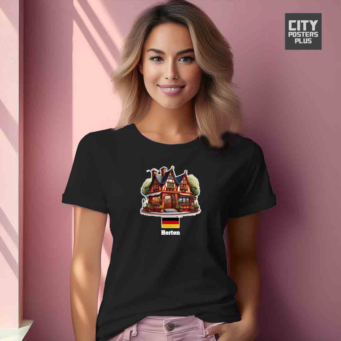 Herten Women T-Shirt Germany T-Shirt | German Travel Apparel