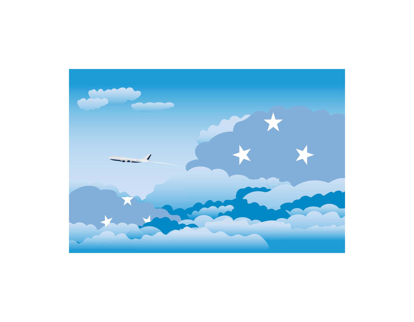 Micronesia Federated States Day Clouds Blankets & Throws | Soft Premium Blankets | City Posters Plus