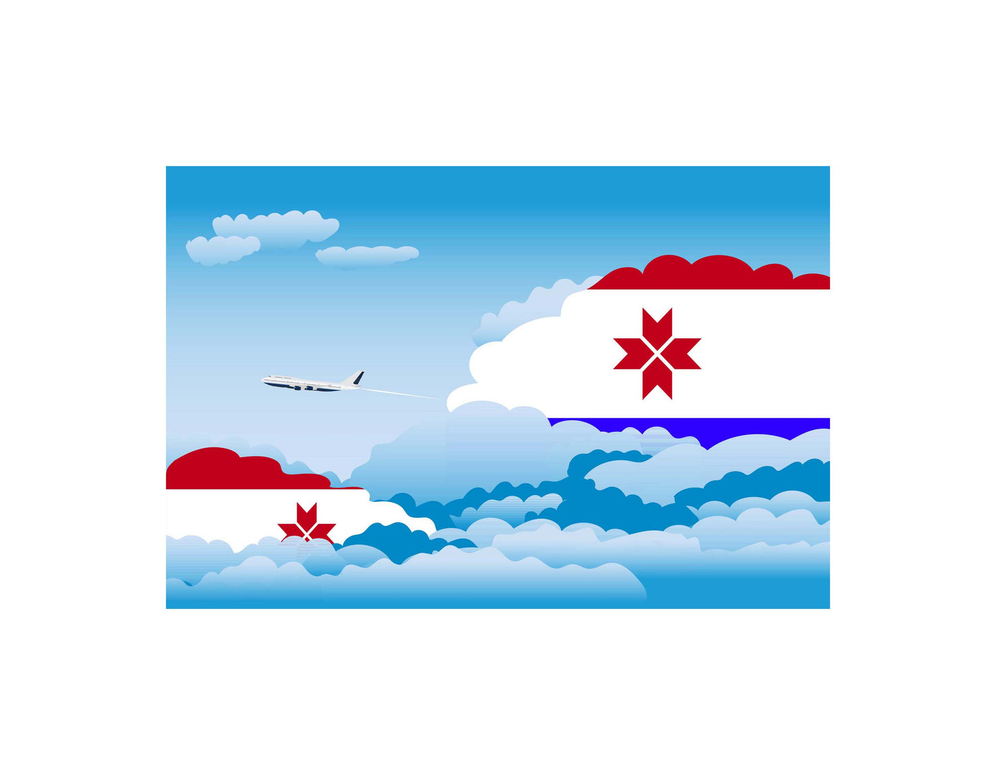 Mordovia Day Clouds Blankets & Throws | Soft Premium Blankets | City Posters Plus