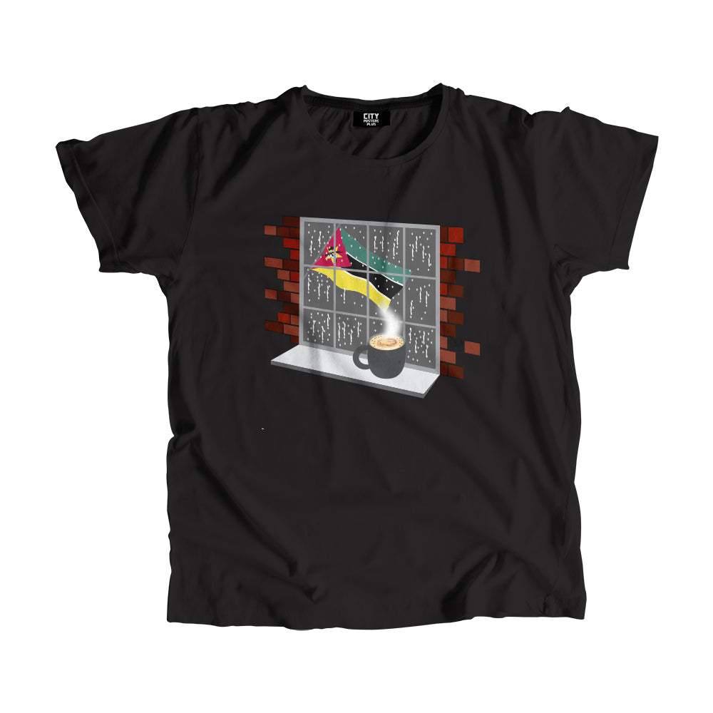 Mozambique Coffee Rain Men Unisex T-Shirt | Coffee Lover Graphic Tee