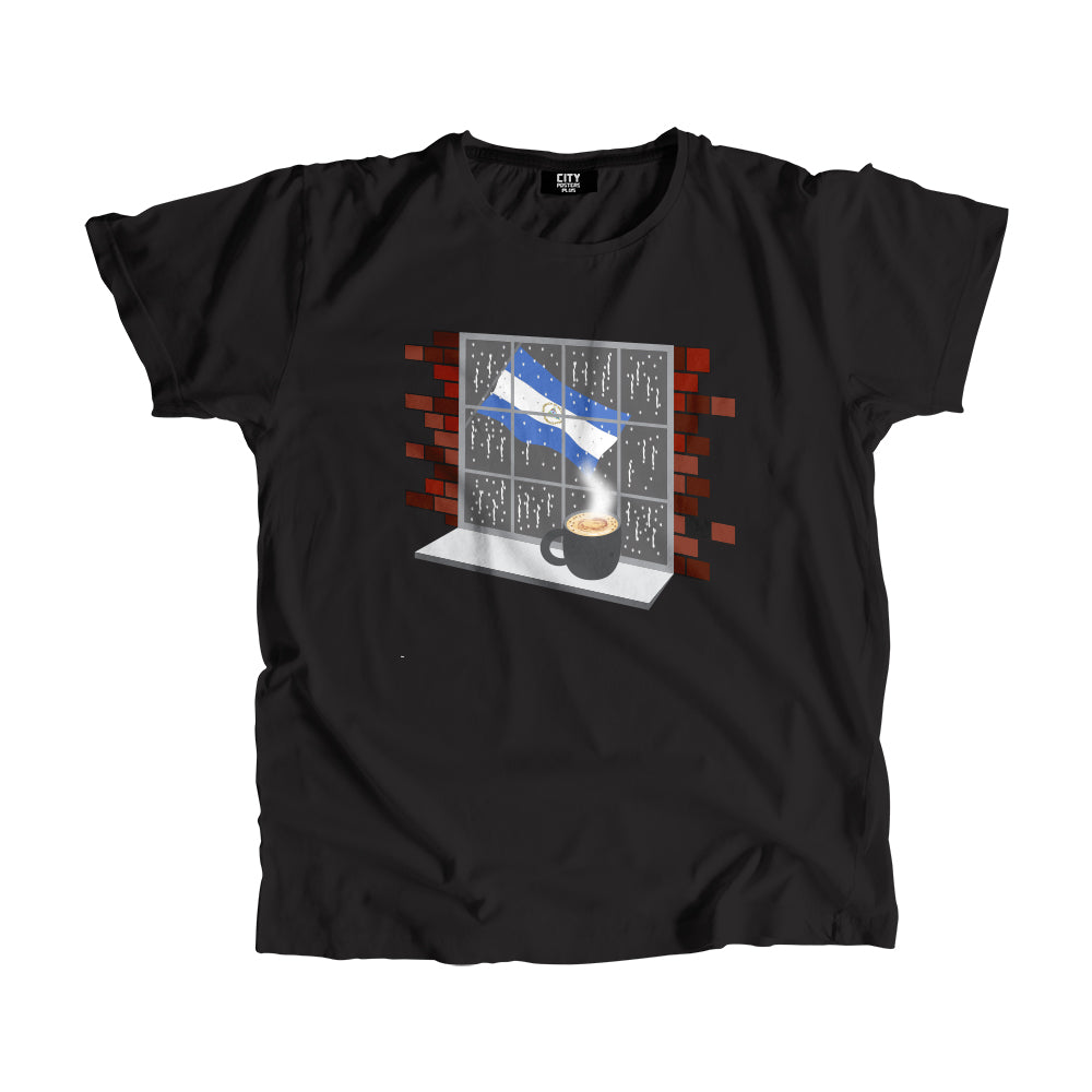 Nicaragua Coffee Rain Men Unisex T-Shirt | Coffee Lover Graphic Tee