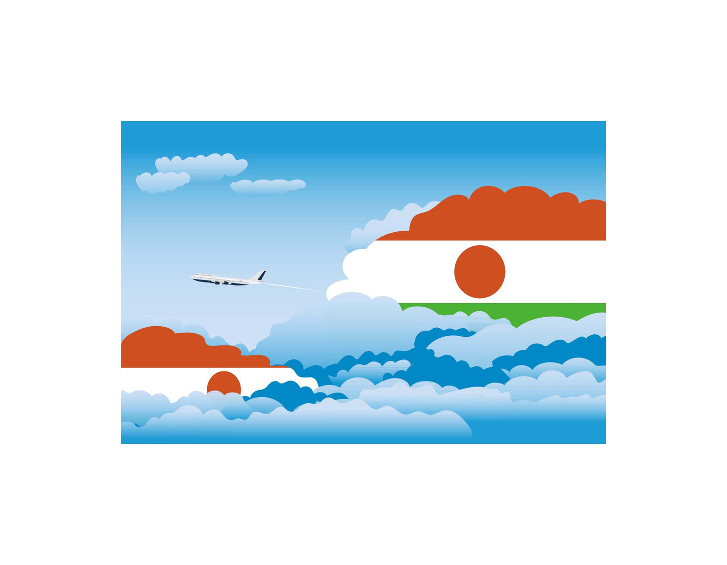 Niger Day Clouds Blankets & Throws | Soft Premium Blankets | City Posters Plus