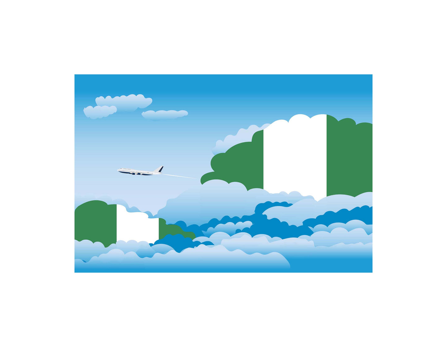 Nigeria Day Clouds Blankets & Throws | Soft Premium Blankets | City Posters Plus