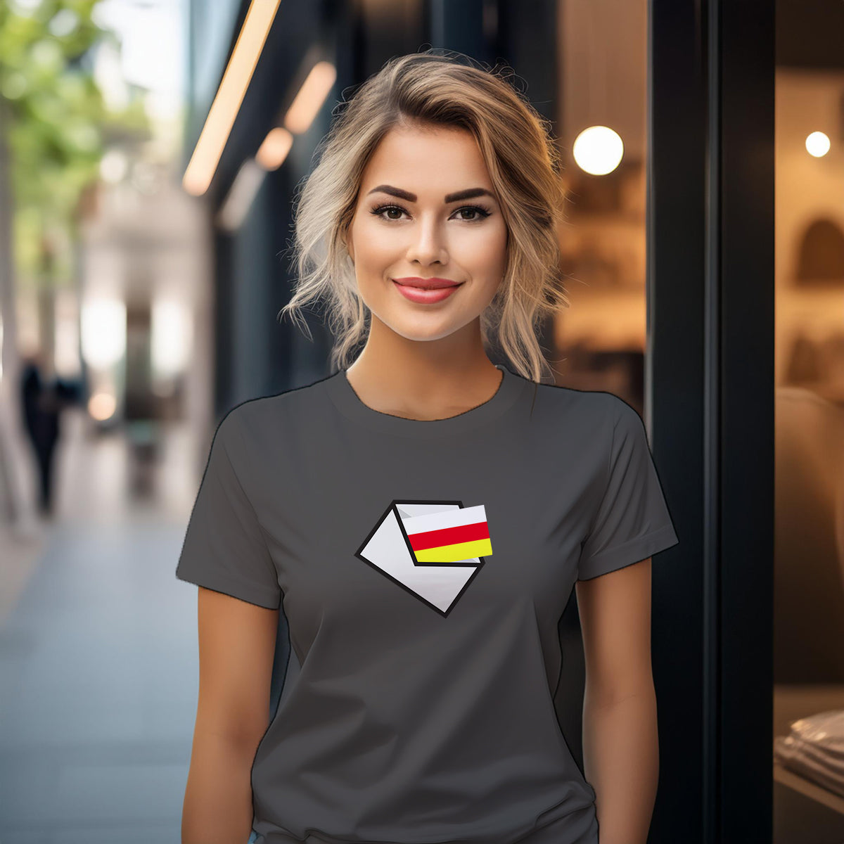 North Ossetia Mail Women T-Shirt | Postal Graphic Women's Tee