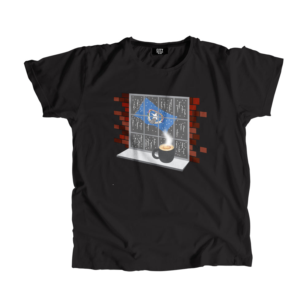 Northern Mariana Islands Coffee Rain Men Unisex T-Shirt | Coffee Lover Graphic Tee