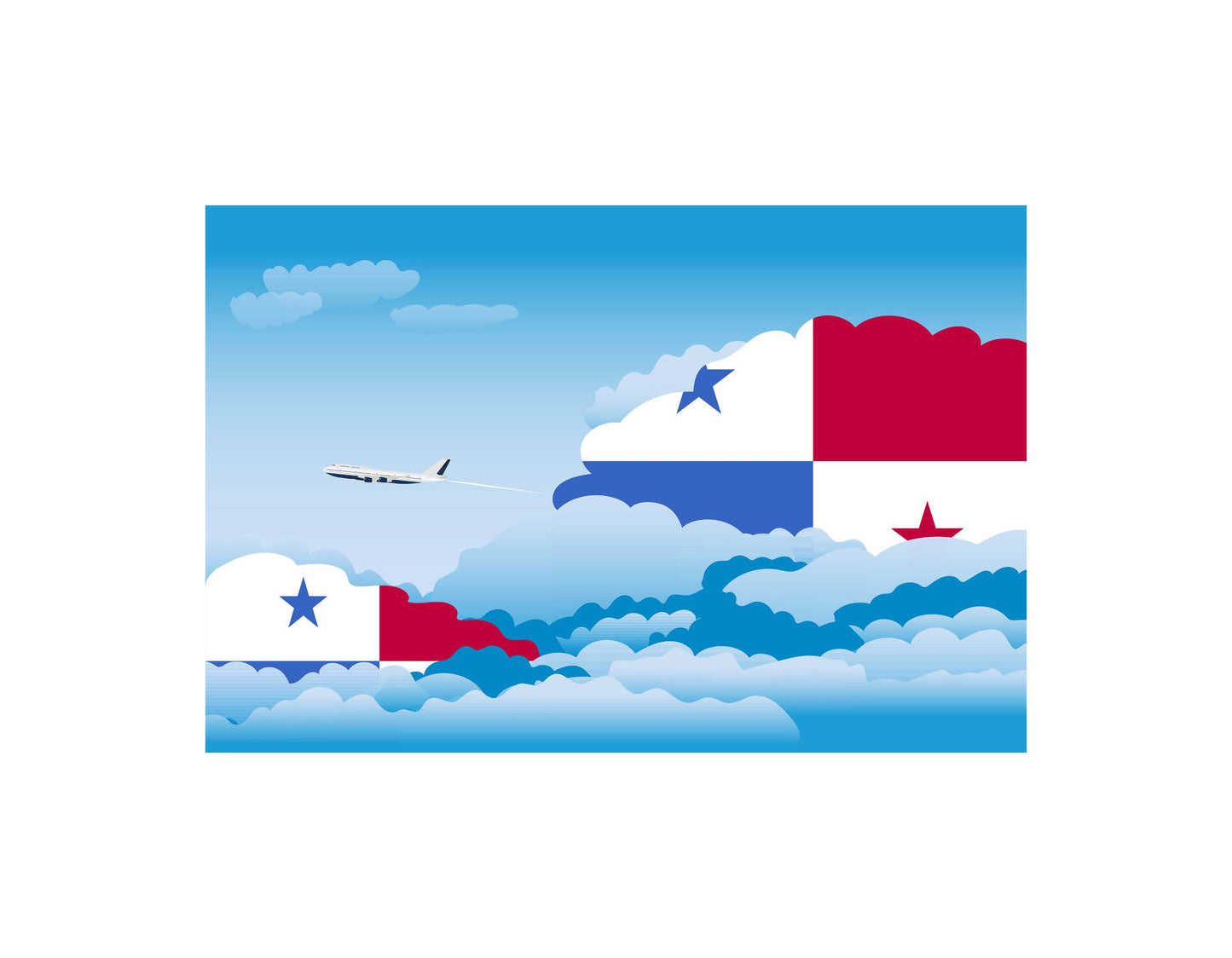 Panama Day Clouds Blanket Throw