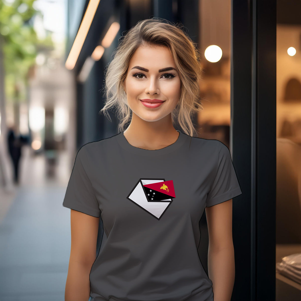 Papua New Guinea Mail Women T-Shirt | Postal Graphic Women's Tee