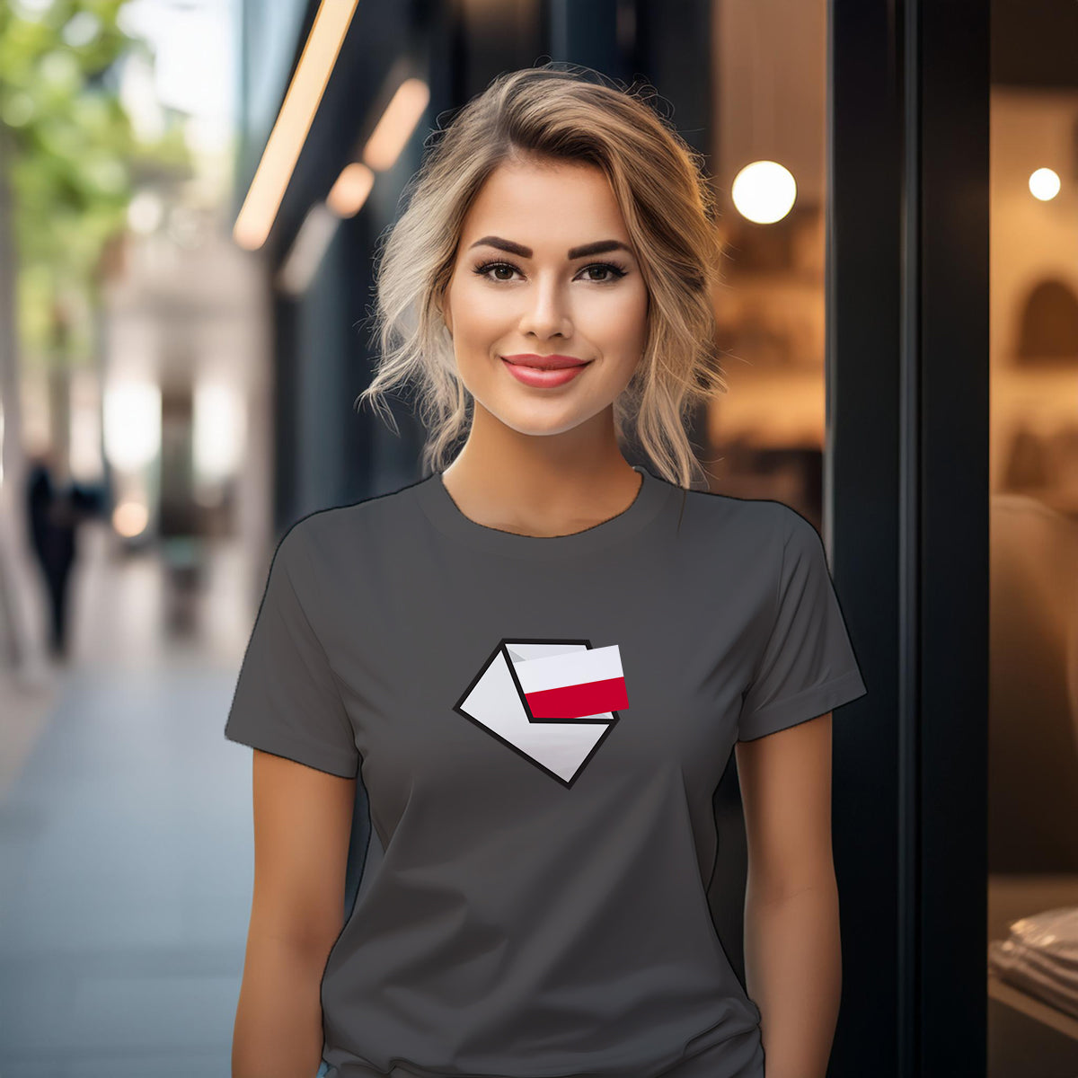 Poland Mail Women T-Shirt | Postal Graphic Women's Tee