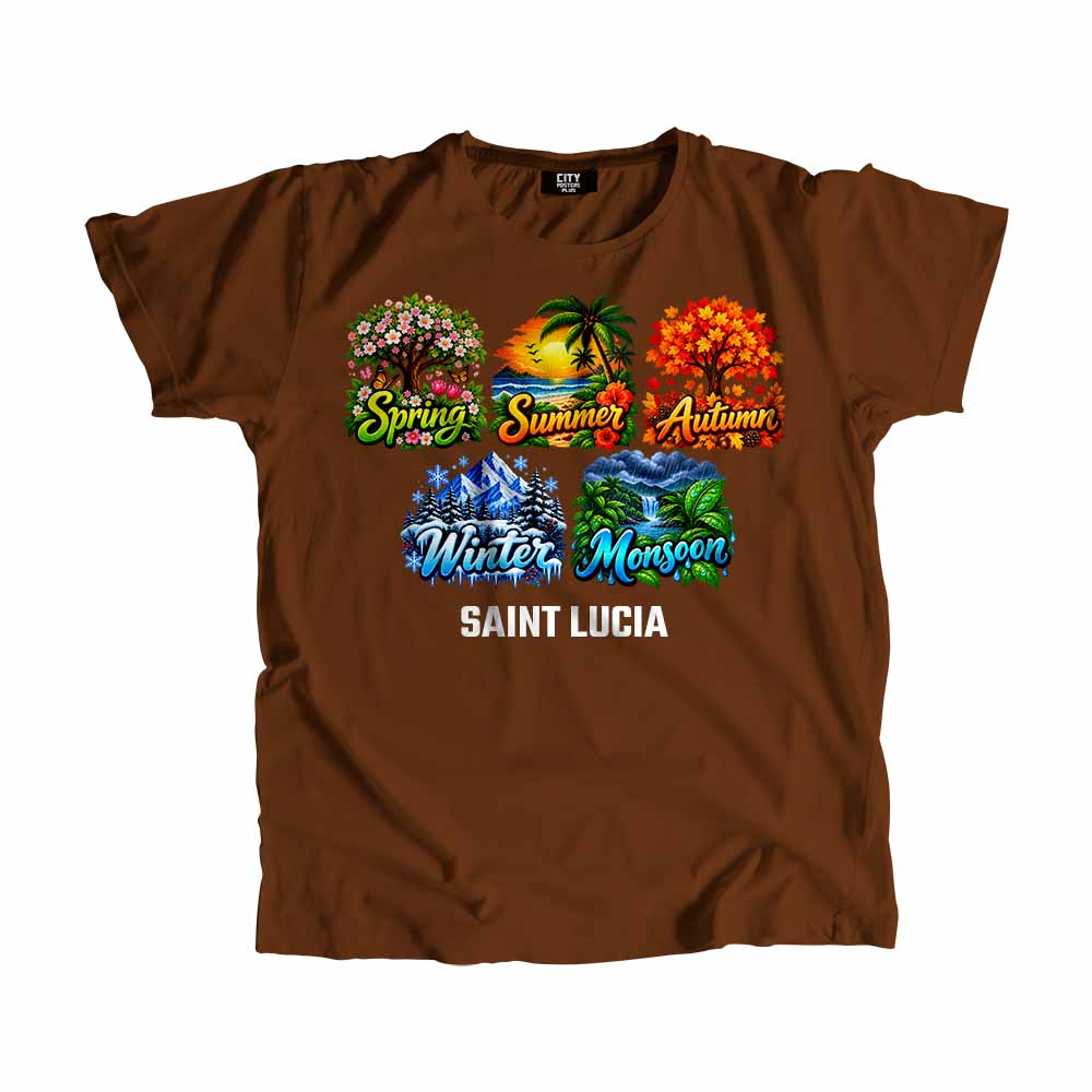 SAINT LUCIA Seasons Seasons Unisex T-Shirt | City Posters Plus