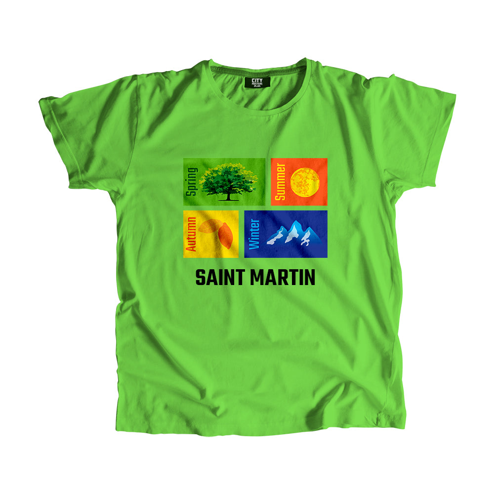 SAINT MARTIN Seasons Seasons Unisex T-Shirt | City Posters Plus
