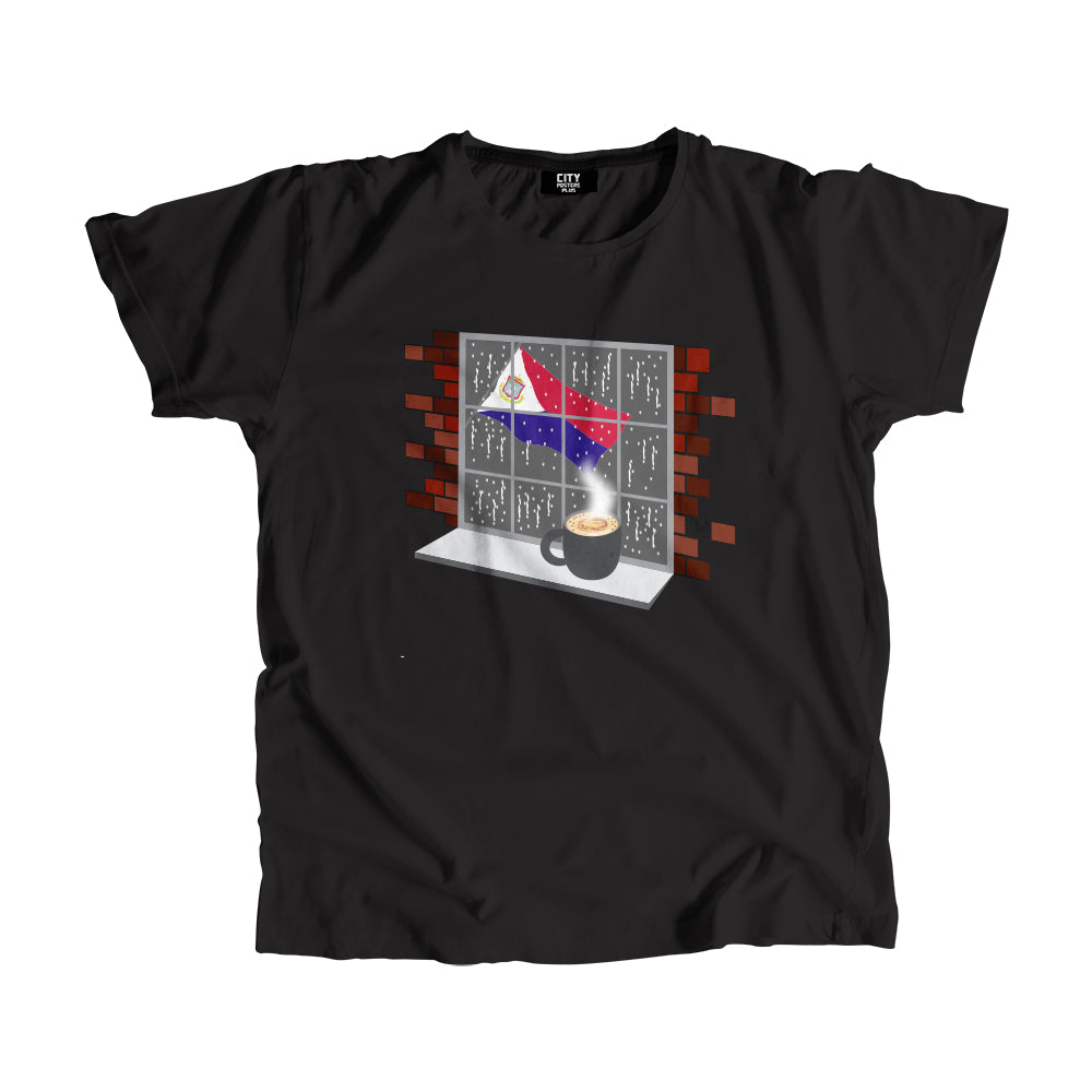 Saint Martin Coffee Rain Men Unisex T-Shirt | Coffee Lover Graphic Tee