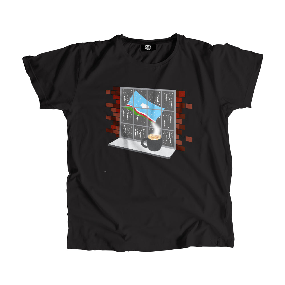 Sakha Republic Coffee Rain Men Unisex T-Shirt | Coffee Lover Graphic Tee