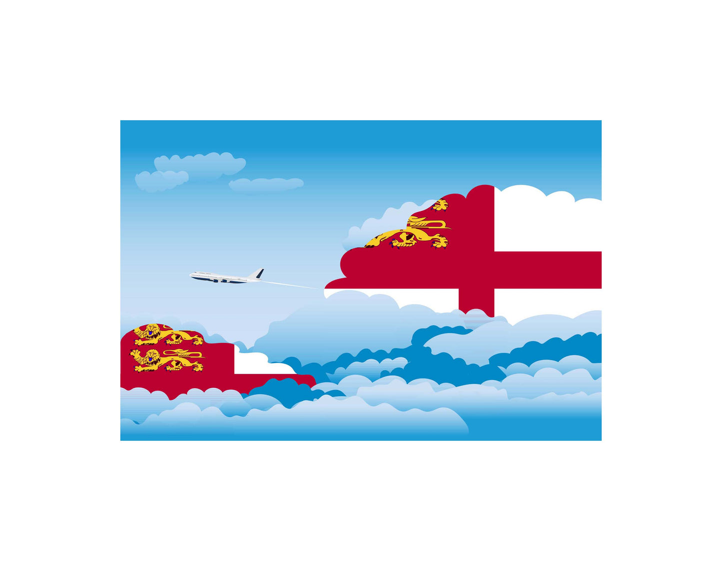 Sark Day Clouds Blankets & Throws | Soft Premium Blankets | City Posters Plus