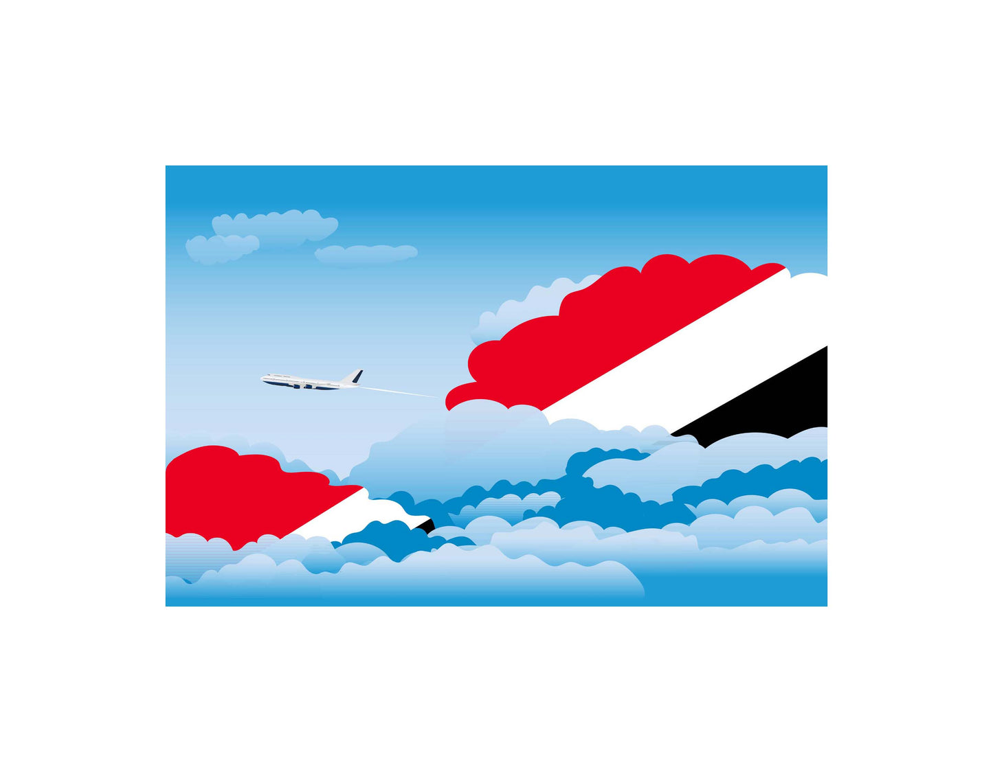 Sealand Principality of Day Clouds Blankets & Throws | Soft Premium Blankets | City Posters Plus