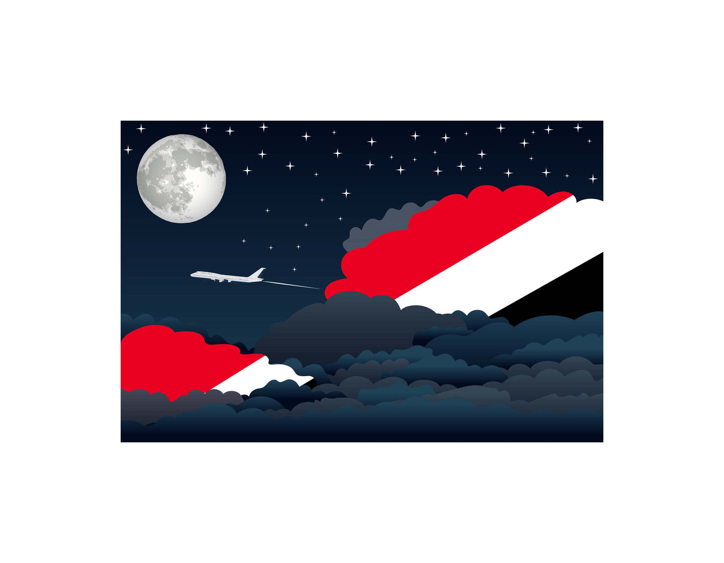 Sealand Principality of Night Clouds Blankets & Throws | Premium Soft Blankets | City Posters Plus