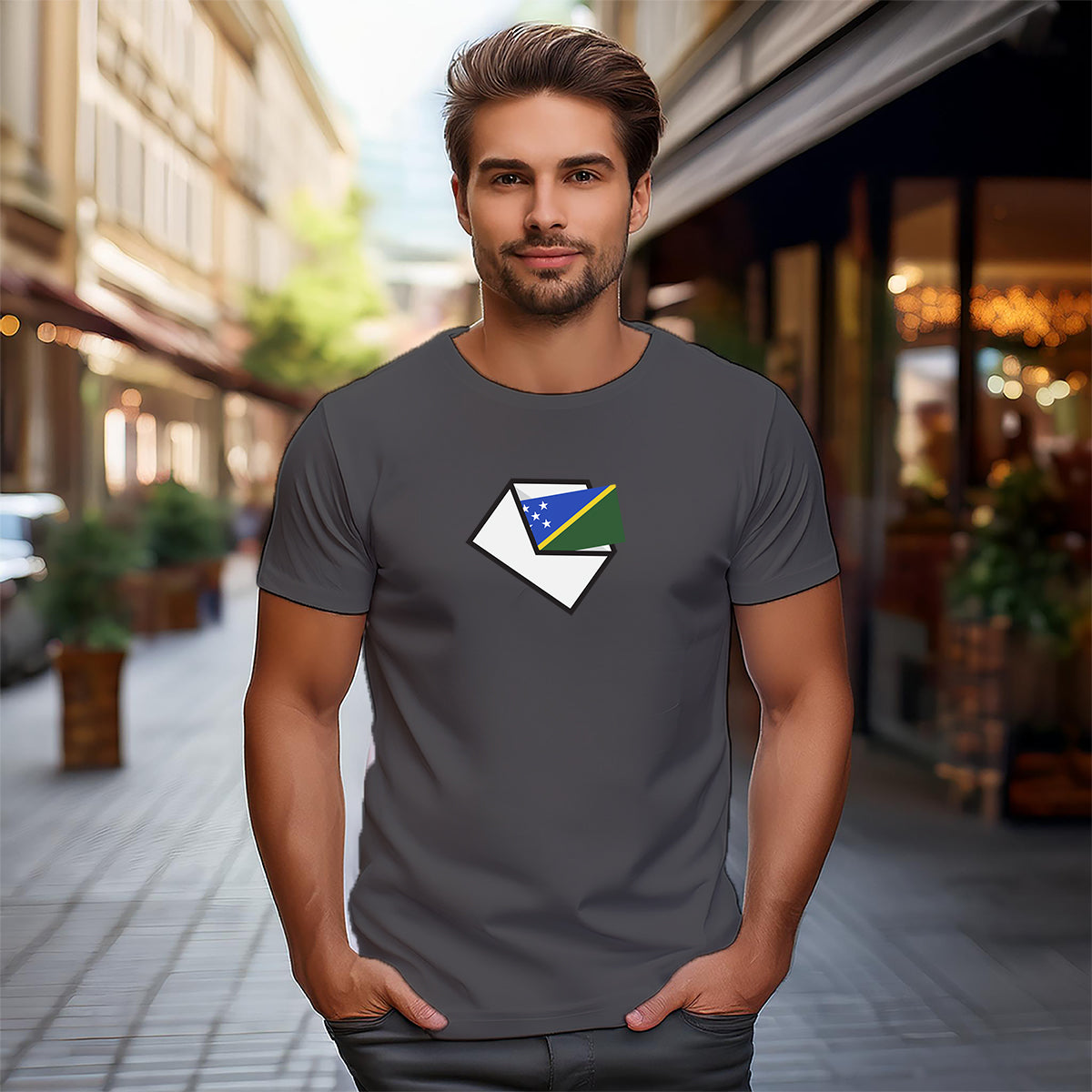Solomon Islands Mail Men Unisex T-Shirt | Postal Graphic Shirt