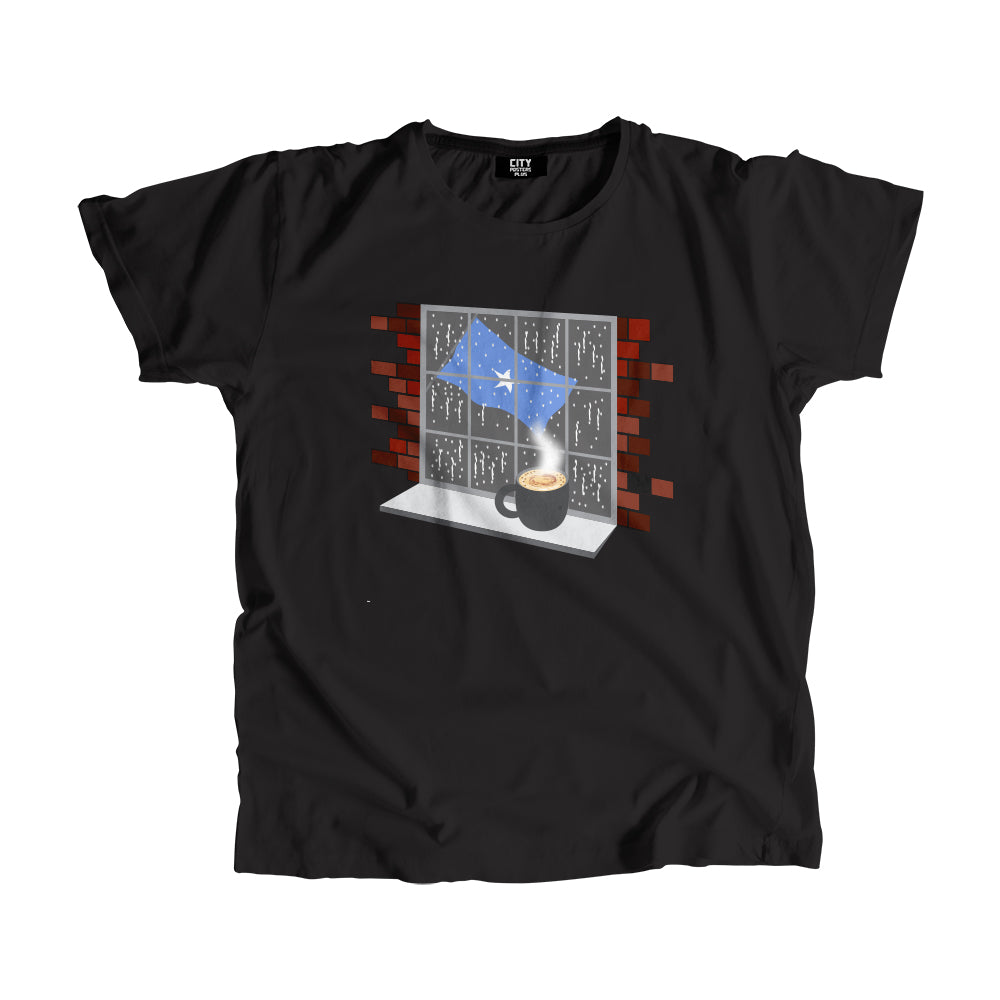Somalia Coffee Rain Men Unisex T-Shirt | Coffee Lover Graphic Tee