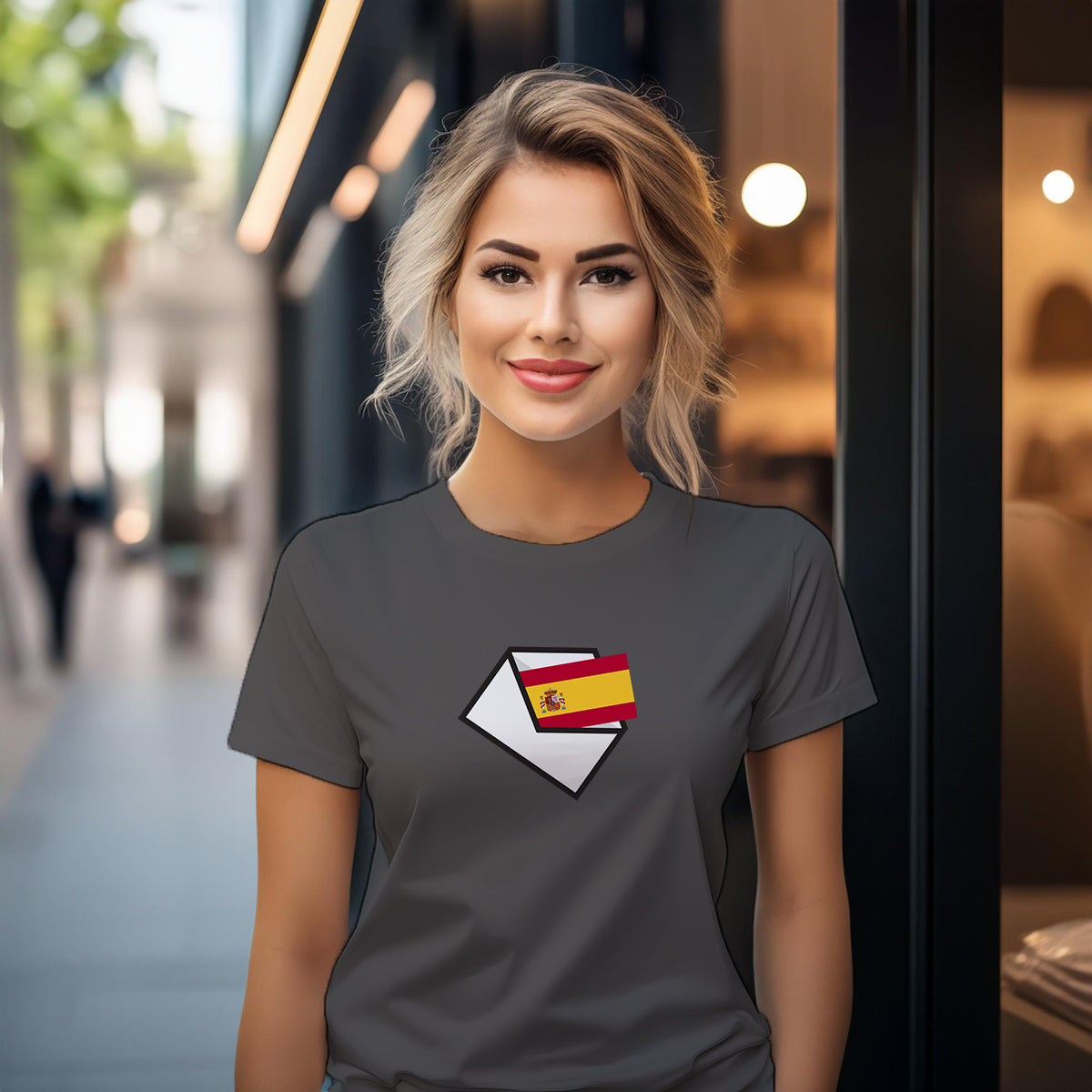 Spain Mail Women T-Shirt | Postal Graphic Women's Tee