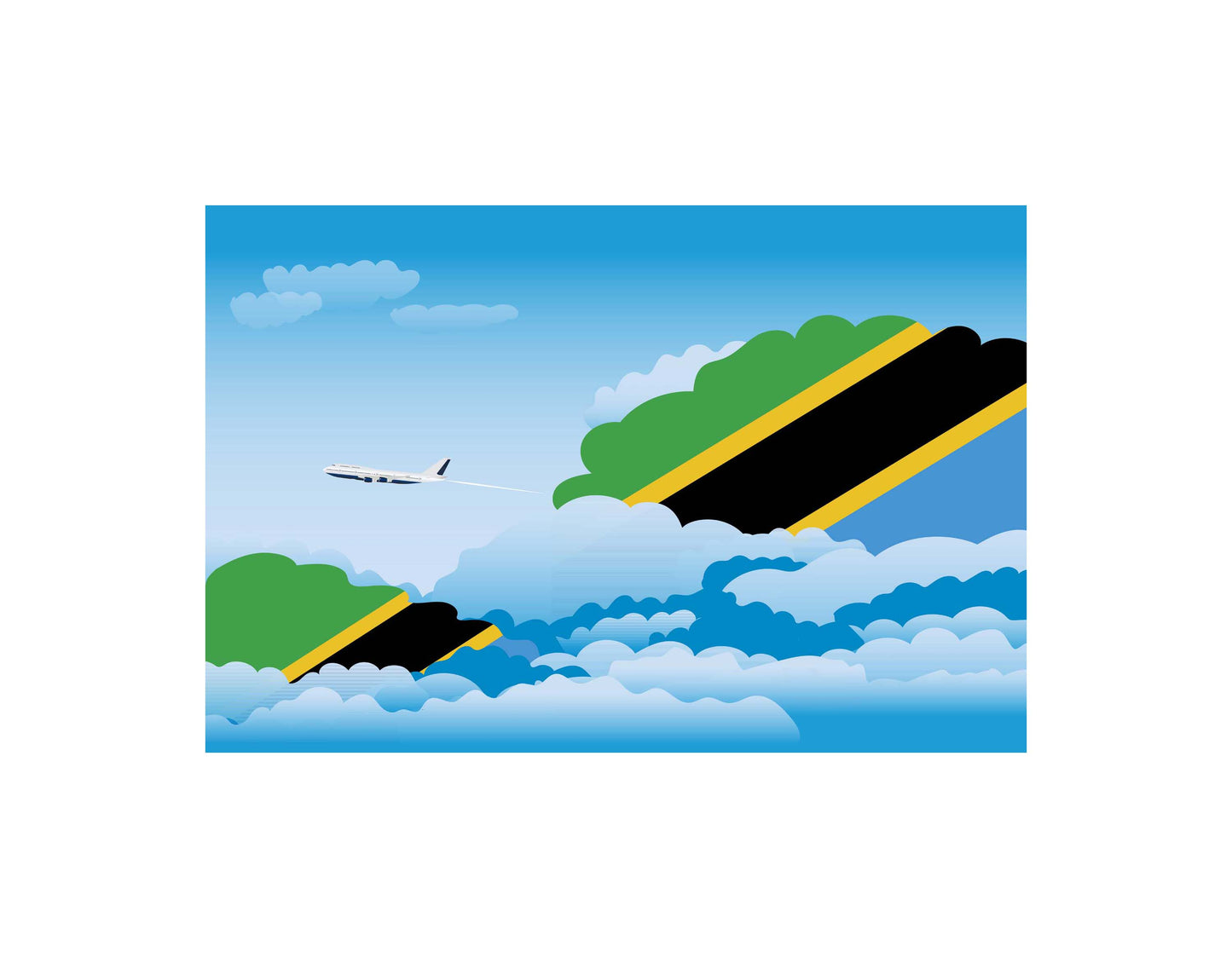 Tanzania Day Clouds Blankets & Throws | Soft Premium Blankets | City Posters Plus