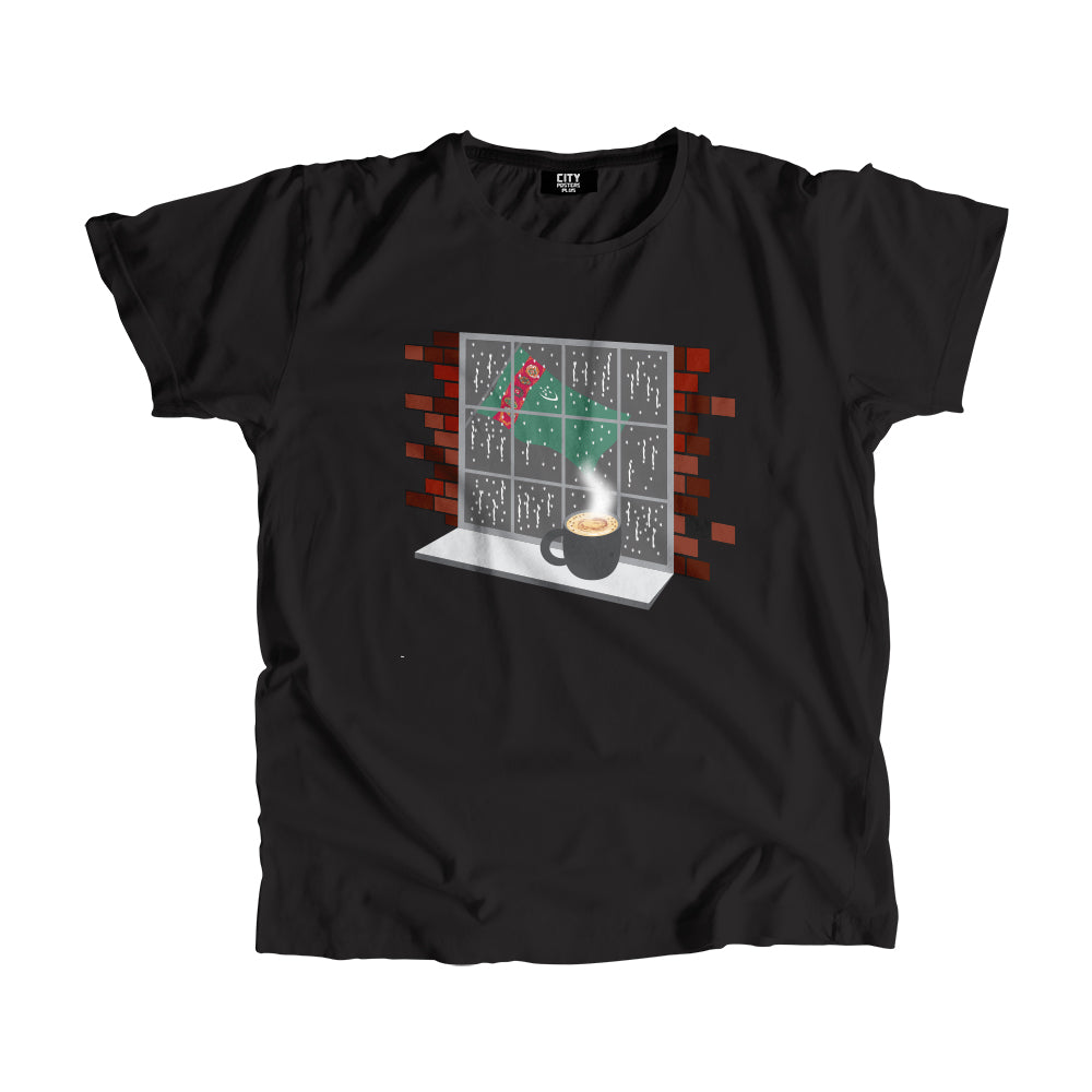 Turkmenistan Coffee Rain Men Unisex T-Shirt | Coffee Lover Graphic Tee