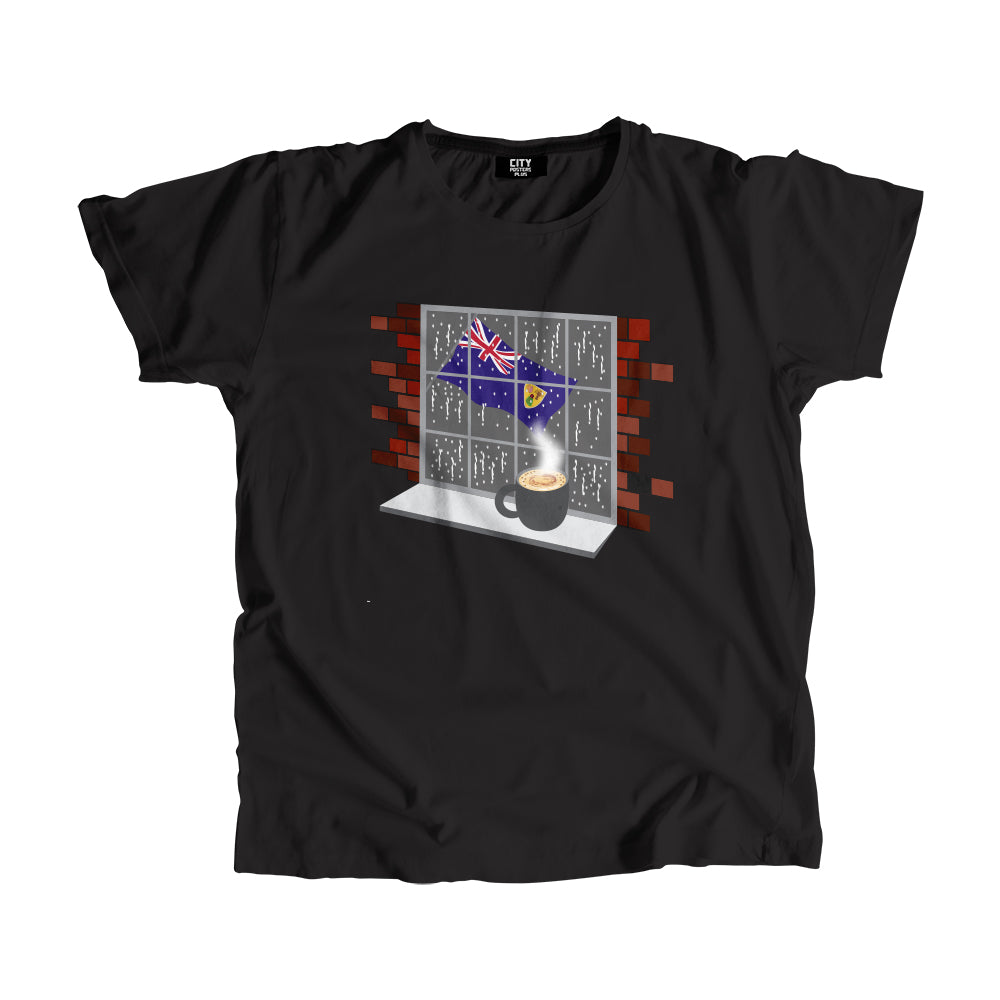Turks and Caicos Islands Coffee Rain Men Unisex T-Shirt | Coffee Lover Graphic Tee