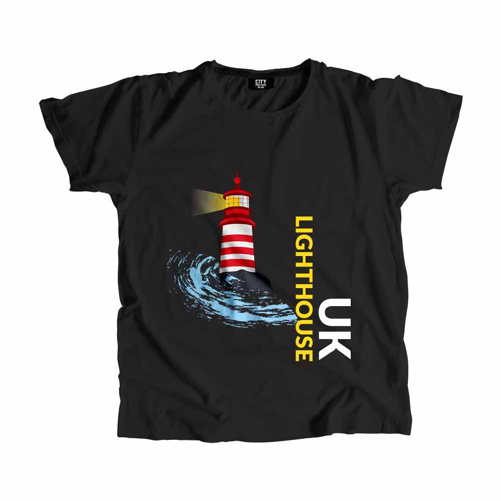 United Kingdom Lighthouse Men Unisex T-Shirt | Coastal Travel Graphic Tee