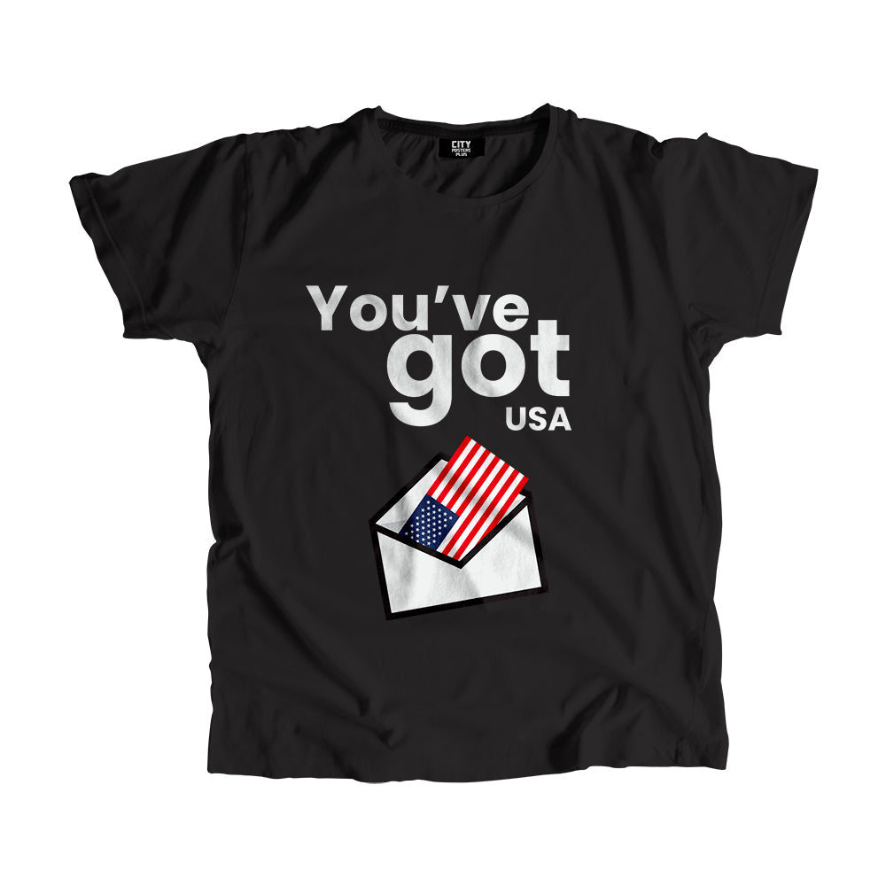USA Flag Mail Men Unisex T-Shirt
