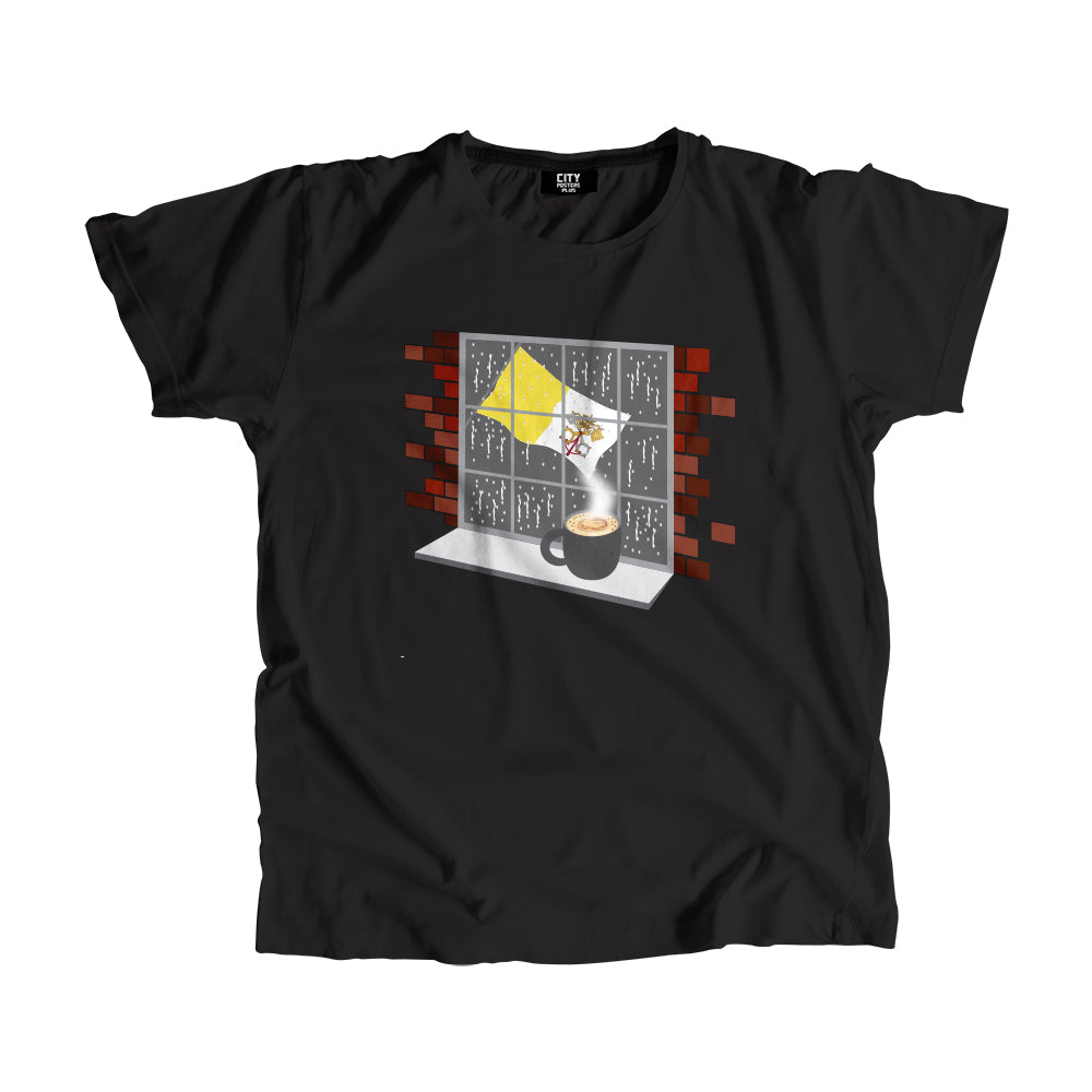Vatican City Holy See Coffee Rain Men Unisex T-Shirt | Coffee Lover Graphic Tee