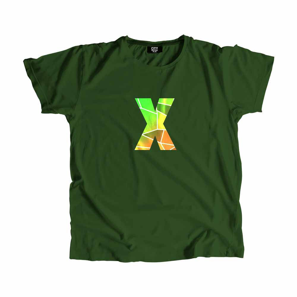 X Letter Men Unisex T-Shirt